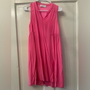 Pink Amanda Uprichard dress size small silky satin